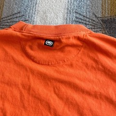 Vintage Ecko Unltd Orange Embroidered Rhino Logo T-Shirt XXL Streetwear Y2K