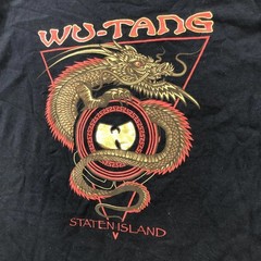 Wu-Tang Shirt Mens Medium Black Dragon Staten Island Graphic Hip Hop Tee