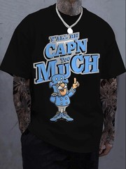 Yall Be Cap’n Too Much Funny Meme Graphic T-Shirt Cartoon Captain Humor Tee