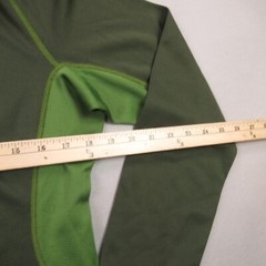REI Shirt Mens Medium Long Sleeve High Neck Outdoors Crew Neck Green Stretch