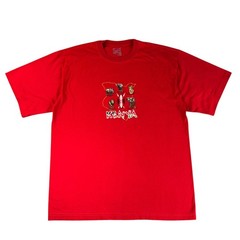 Airborne Kenya Africa 3XL Red Embroidered Elephant Lion Rhino Animal T-Shirt