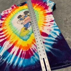 Vintage Velva Sheen Mickey Mouse Woodstock Tie Dye T-Shirt Men’s Large USA