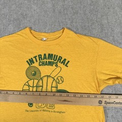 Vintage 70’s UAB Intramural Champs T -Shirt XS? Hanes Yellow Alabama Birmingham