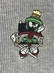 Warner Bros Marvin The Martian Shirt Mens M/L Vtg Embroidered Looney Tunes Tee