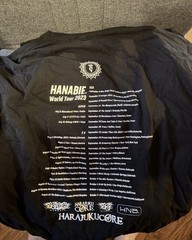 Hanabie Tour Shirts 2023 And 2024 Size 2xl