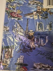 Polo Ralph Lauren Blue Polo Bear Paris Graphic T-Shirt Size 2XB New With Tag