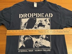 Fruit of the Loom Drop Dead Gorgeous Band Heavy Cotton T-Shirt Navy M