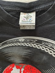 Karani-Art San Miguel De Allende Shirt Mens Medium Black Skull Rose Mexico Tee