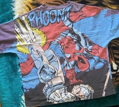 Deadpool X-Men X-Force Cable ART FOR VILLAINS All-Over T-Shirt Large Marvel 90’s
