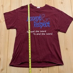 Vintage Y2K Accept & Respect Spread The Word End The Word West Allis T-Shirt L