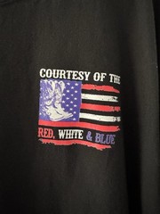 Courtesy Of Red White And Blue 250th Anniversary Flags Shirt