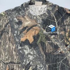 Mossy Oak Break-Up Camo Long Sleeve Pocket T-Shirt Mens Brown Green XL