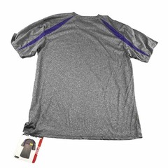 Badger Sport Shirt Mens Large Gray Crew Neck Short Sleeves Fusion Tee NWT