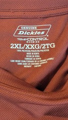 Dickies Shirt Temp Control Warming Long Sleeve Performance Tee Men’s 2XL