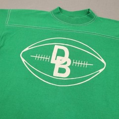 Vintage Stedman Sport T Shirt 70s Football Heavyweight School 1/2 Short Sleeve