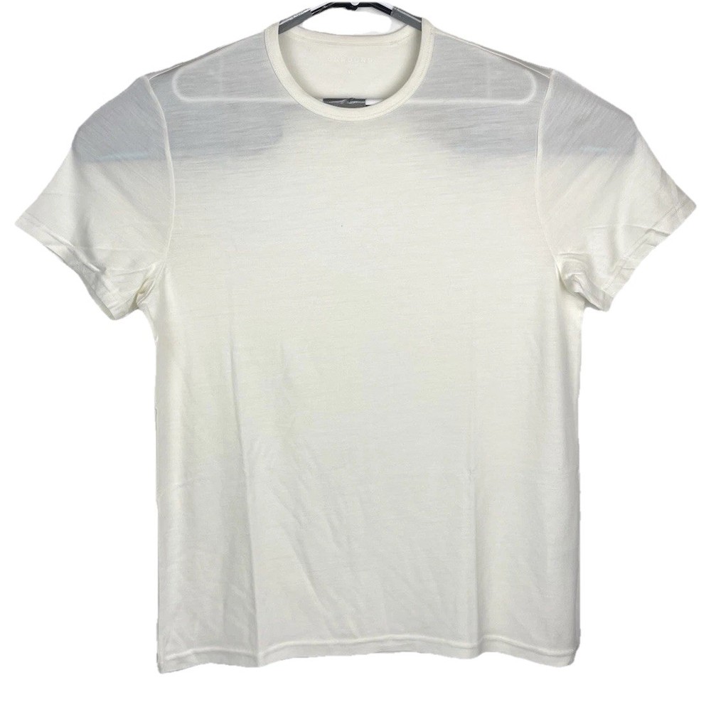 UNBOUND Merino Wool Short Sleeve Tshirt White – Men’s Sz XL
