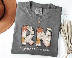 Registered Nurse RN Comfort Tee Shirt Gift for Nurses Nursing Student Grad