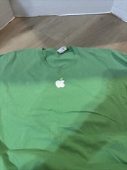 APPLE Employee T-Shirt~AMERICAN APPAREL USA~ Apple Green~TECH COMPANY~Adult XL