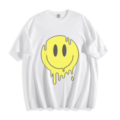 Melting Smiley Face T-Shirt – Bold Psychedelic Design Unisex Tee