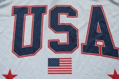 Hybrid Apparel Team USA Soccer Baseball Polyester Jersey M America Patriotic 76