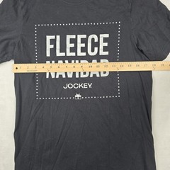 Jockey Brand Fleece Navidad Adult Size Medium Classic Crew Neck T-Shirt Gift