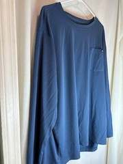 Dickies Performance Moisture Wicking Long Sleeve Pocket Blue T-Shirt Mens 3XL