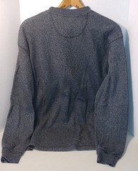 Henley Pullover Shirt Taylor And Henry Waffle Thermal Gray Long Sleeve XL Nice