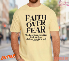 Unisex Faith Over Fear Christian T-Shirt, Men T shirt,Women T shirt Gift Religio