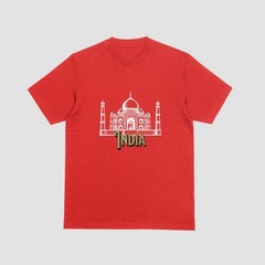 INDIA T-Shirt | Taj Mahal New 7 Wonders Tee | Holiday Tourist Souvenir Top