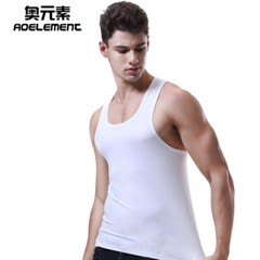 Men Sexy Tank Tops Y-back Cotton Sleeveless Tee Bodybuilding Undershirts Gym Top