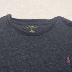 Polo Ralph Lauren Mens Solid Crewneck T-Shirt Classic Custom Fit Black Size L
