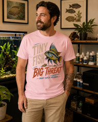 Tiny Fish Big Threat Apistogramma Dwarf Cichlid Aquarium T-Shirt Tee Gift Keeper