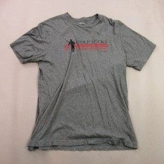 Travis Mathew “Golf Sucks” Men’s T-Shirt Size L Large Grey Crew Neck Short