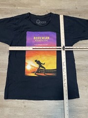 Bohemian Rhapsody Queen Movie Poster Men’s Sz L Short Sleeve T-Shirt Black