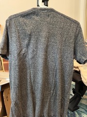 Wings+Horns 1×1 Slub Short Sleeve Marled Black size Large used