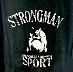Nwot Black 3XL 3x Strongman T-shirt Powerlifting Gym Bodybuilding Power Lifting