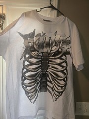 EVIL VICE “CHROME” SKELETON MEN’S SIZE XXL WHITE BNWT & BAG $90 🔥🔥🔥