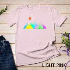 Geometric mountains and MTB gift T-Shirt Unisex T-shirt