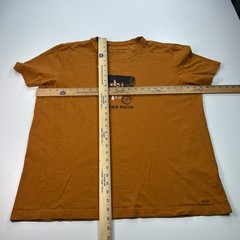 Life is Good Crusher Shirt Mens Extra Large XL Orang Crew Neck Cotton Smoke Show