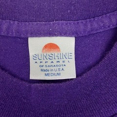 Vintage Boca Raton Florida Shirt Adult Medium Purple Seashells Net Single Stitch