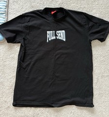FULL SEND x Happy Dad Men’s XL Black Astronaut Crew Neck Short Sleeve T-Shirt
