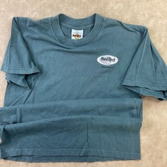 Vintage Hard Rock Cafe T-Shirt Men Sz S Hollywood Embroidered 90s Tee USA