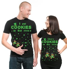 Maternity T-Shirt ST Patrick’s Day Pregnancy Top Twins Dad Mom Maternity Shirts