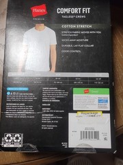NEW Hanes Men BLACK Crew neck T-Shirt 3 Pack Comfort FIT REPACKAGED CHOOSE SZ