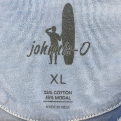 Johnnie-O XL Light Blue Pocket T-Shirt Short Sleeve Crew Neck Cotton Modal Tee