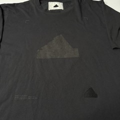 Adidas Shirt Men’s 2XL Black HN1958 Graphic Tee End Plastic Waste 2022