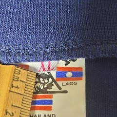 2x Golden Triangle XL Men’s T Shirt, China, Laos, Myanmar, Thailand Embroidered