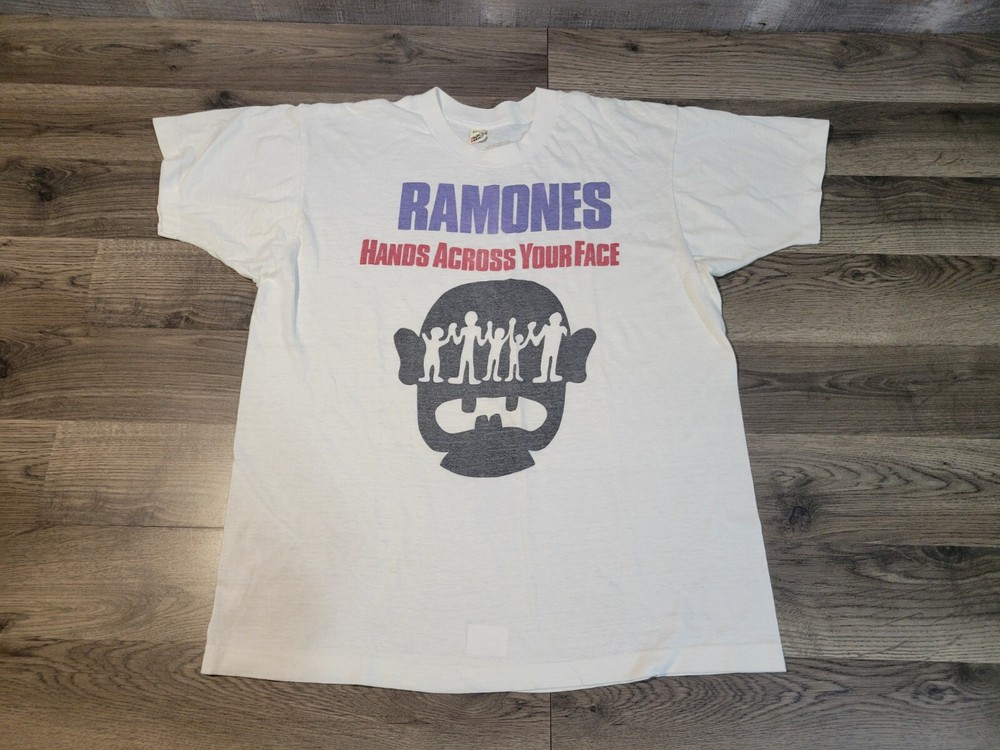 Rare Vintage Ramones Hands Across Your Face T-shirt