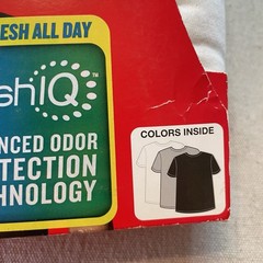 S Hanes T-Shirts 3 Pack Comfort Blend Tagless Lay Flat Collar White Gray Black