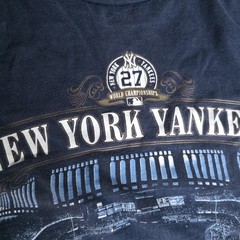 Majestic NY New York Yankees Yankee Stadium tee T Shirt Sz XL